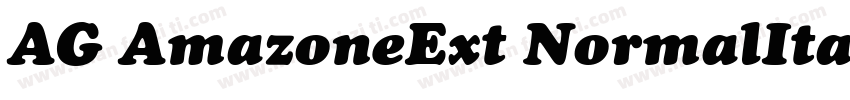 AG AmazoneExt NormalItalic字体转换